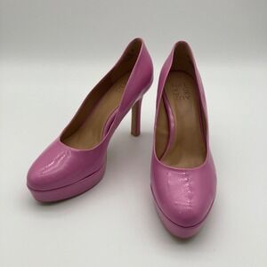 Naturalizer Camilla Pink Platform Pumps - Size 8.5M All Man-Made Vegan Heels